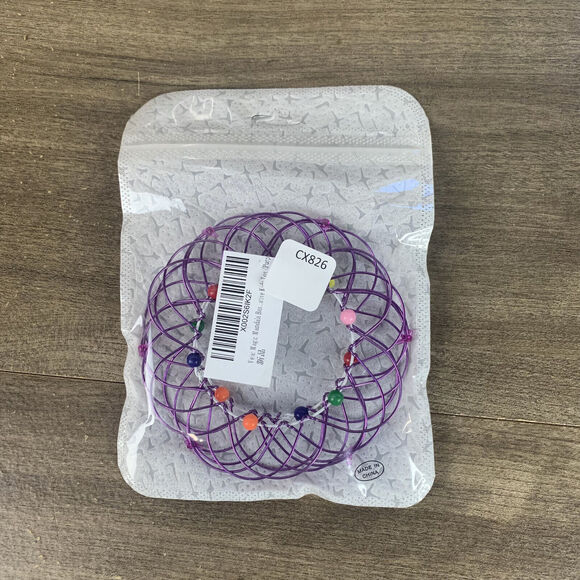 Mandala Toy Wire Toy Flexible Basket Soft Steel Magic Iron Ring Ornament US - Picture 7 of 9